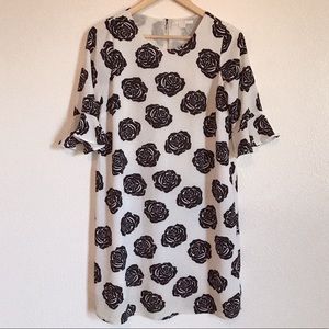 Black & White Rose Dress